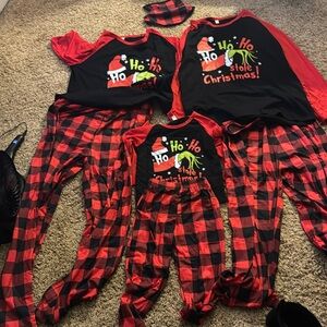 Family matching pajamas.
